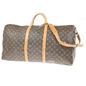 LOUIS VUITTON Keepall Bandouliere 60 2Way Hand Bag Monogram Brown M41412 21MA202
